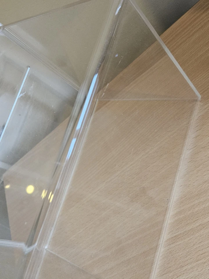 Wide Donation/ Ballot Box Lockable Suggestion Box Acrylic Box Large Display Area - Image 4 of 4