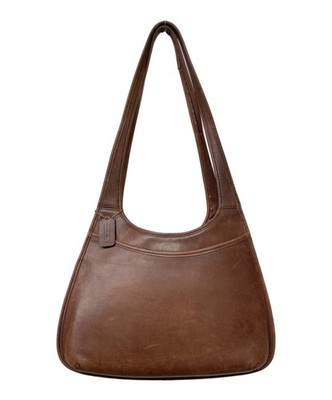 COACH Vintage Ergo Shopper Bag 9035 Leather Brown 26x37x7cm Used