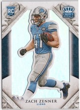 2015 Panini Crown Royale Zach Zenner Rookie Card RC #113 Lions. rookie card picture