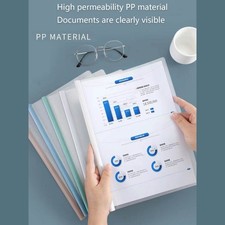 A4 File Folders with Paper Clamps Max 80 Sheets for Student Office Staff 10Pcs