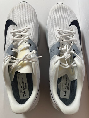 NEW NIKE MEN'S AIR ZOOM RIVAL FLY SNEAKERS Shoes White w Grey FV6040-102 SIZE 15