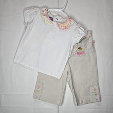 Vintage Winnie The Pooh 2piece Outfit Girls Sz. 3T Khaki Bottoms W/ White Tee