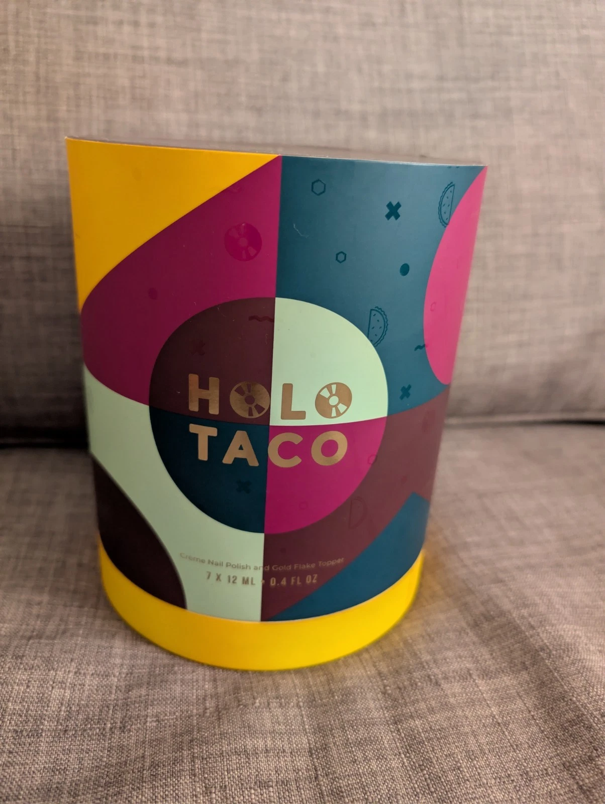 Holo Taco Tea Cremes Limited Edition Collector's Box with 7 Polishes Used