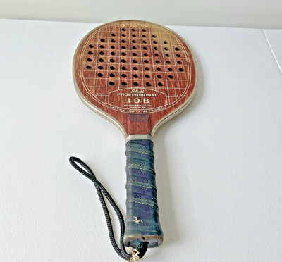 Dalton Skill Professional # 1-0-B Wood Racquet Ball Paddle - RARE Number