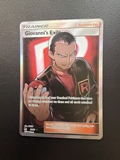 Pokémon TCG Giovanni’s Exile 67/68 Hidden Fates Holo Trainer Supporter NM