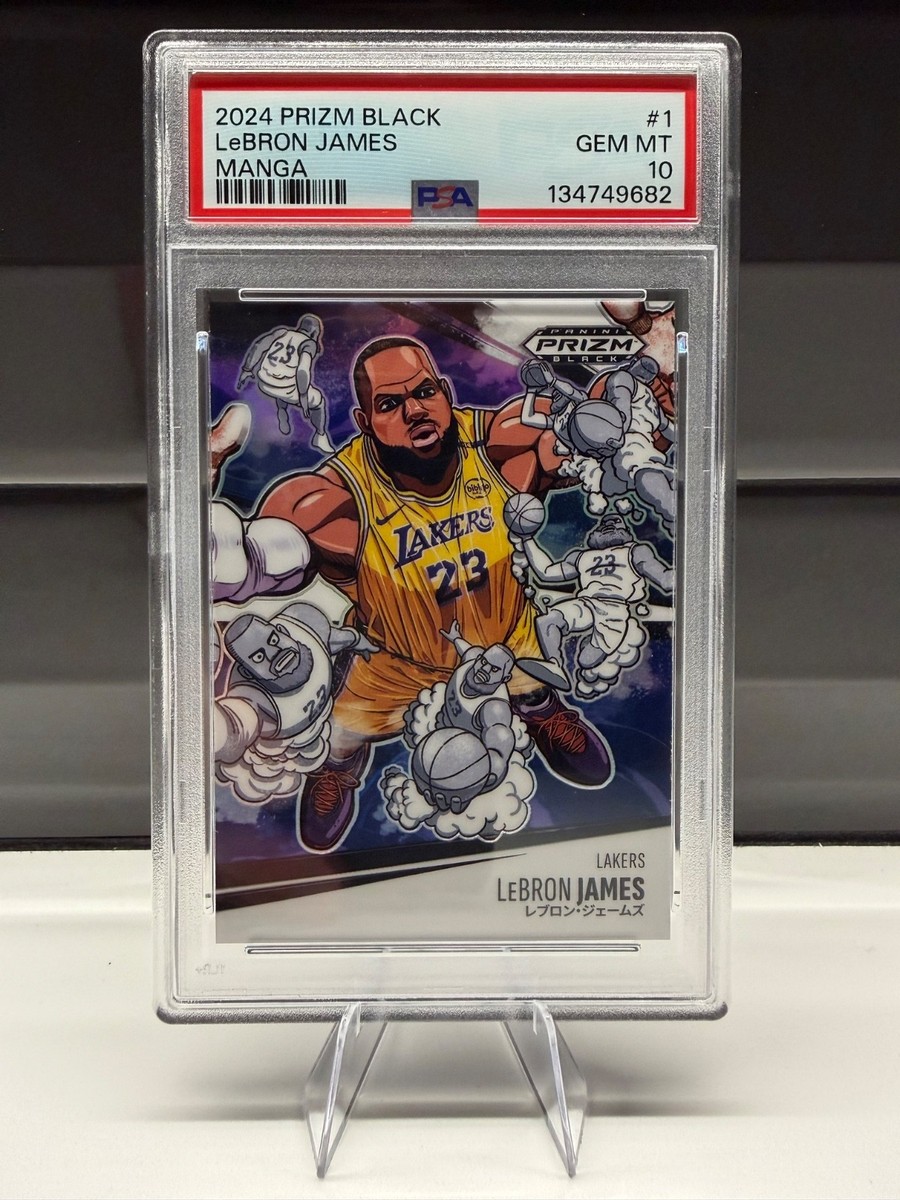 2024 PANINI PRIZM BLACK MANGA #1 LEBRON JAMES PSA 10 | eBay