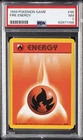 1999 POKEMON BASE SET UNLIMITED #98 FIRE ENERGY PSA 7