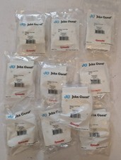 John Guest Radiator Outlet Plate - 10mm Pipe Concealment Packs of 10. UNUSED 