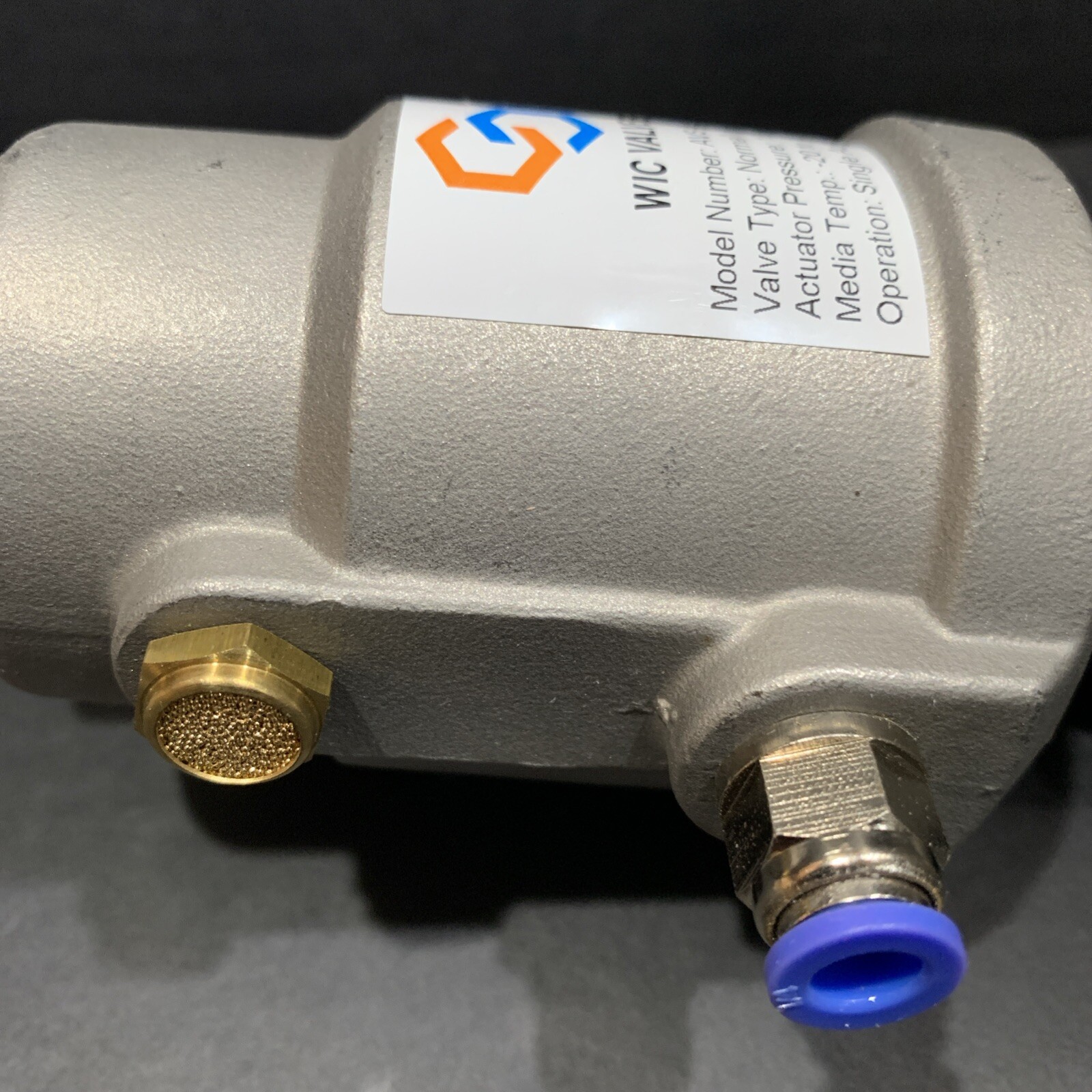 WIC 3/4" Inch Pneumatic Air Actuated Angle Steam Water Valve AVS-3/4-T  NEW