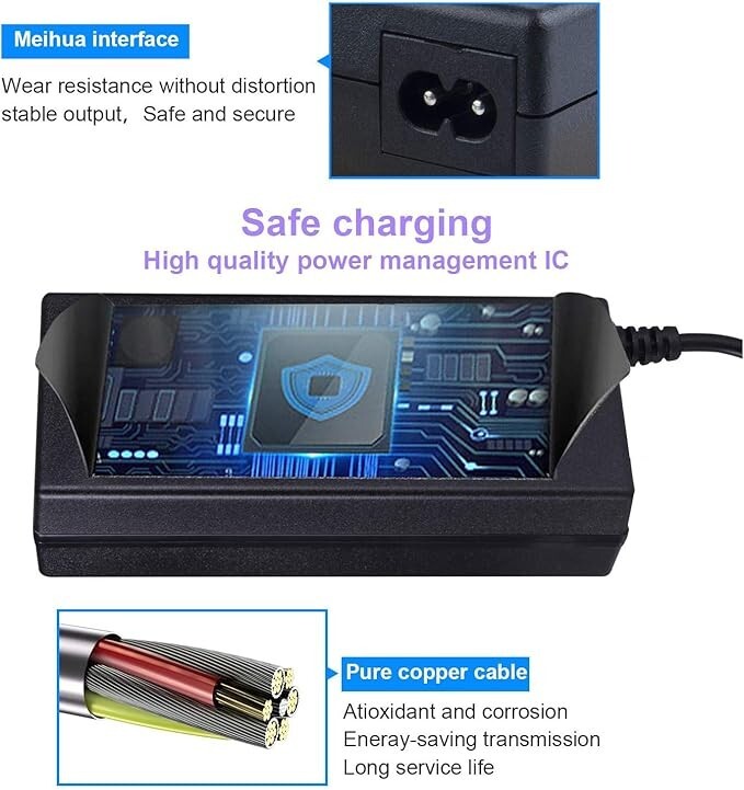 AC Adapter For Segway Ninebot S Kids A75C Smart Self-Balancing Electric Scooter