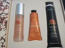 CRABTREE EVELYN POMEGRANATE ARGAN OIL HAND CARE SET PRIMER, OVERNIGHT THERAPY CR