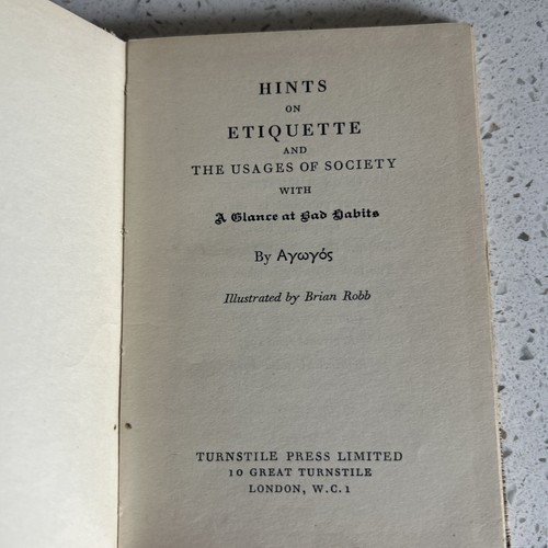 Hints On Etiquette / Hardcover - Picture 3 of 9
