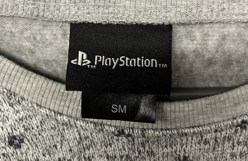 Sony PlayStation Pullover Sweatshirt Fleece Grau Langarm Pulli Gr. Small - Bild 2 von 4