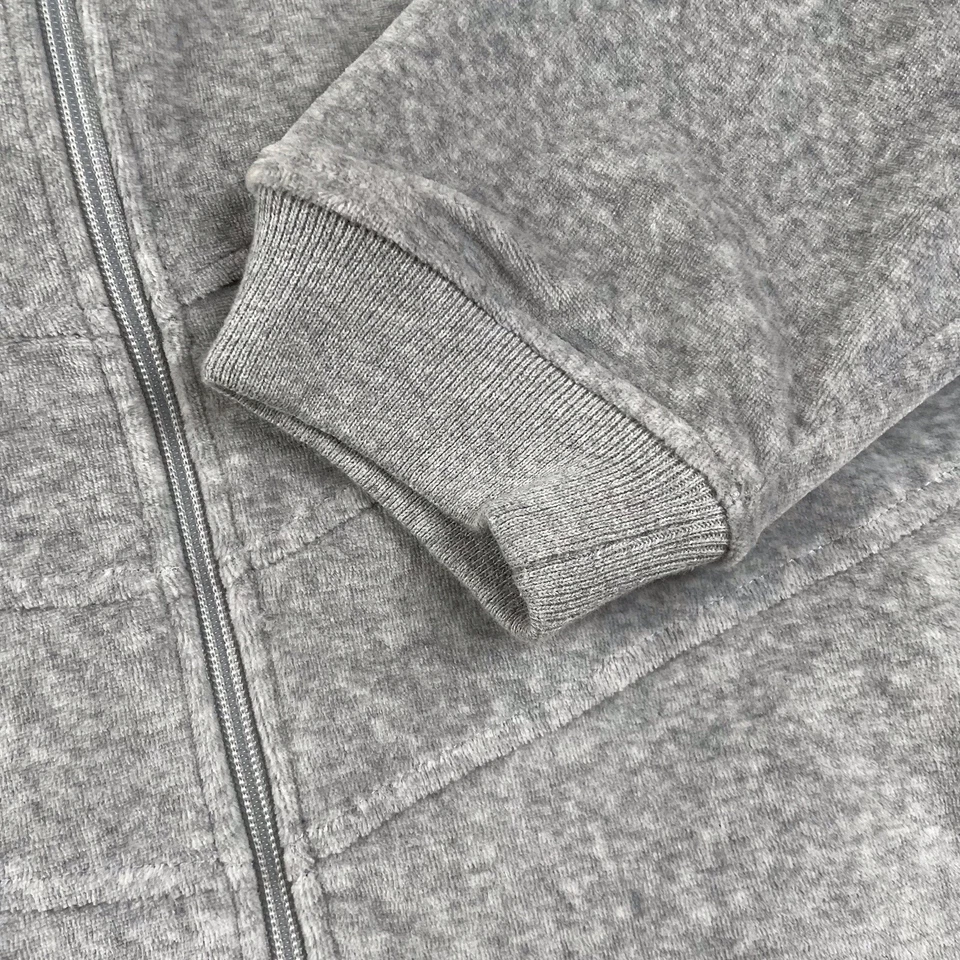 Chaqueta deportiva de terciopelo gris Sean John Teen Boys talla grande 16/18 Y2K Foto 4 de 4