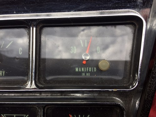 1966 Chevy Impala Super Sport SS Caprice OEM Stacked Console Gauges Oil Temp Bat - Picture 5 of 9