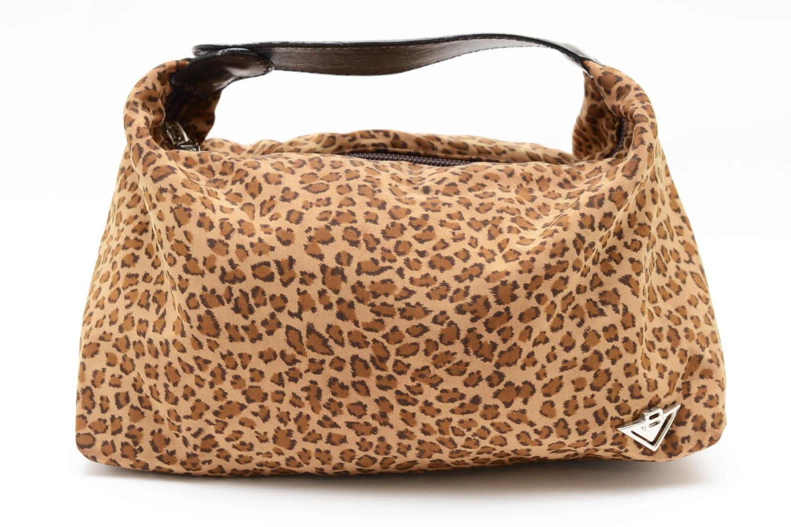 BOTTEGA VENETA Vanity Bag Purse Pouch Leopard Beige Authentic