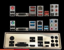 OEM Io I/O Shield per MSI X370 GAMING PRO CARBON scheda madre backplate deflettore di ricambio