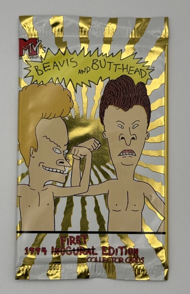 Tarjeta coleccionable Fleer Ultra Beavis and Butt-Head 1994 (1) paquete sin abrir MTV Foto 3 de 4