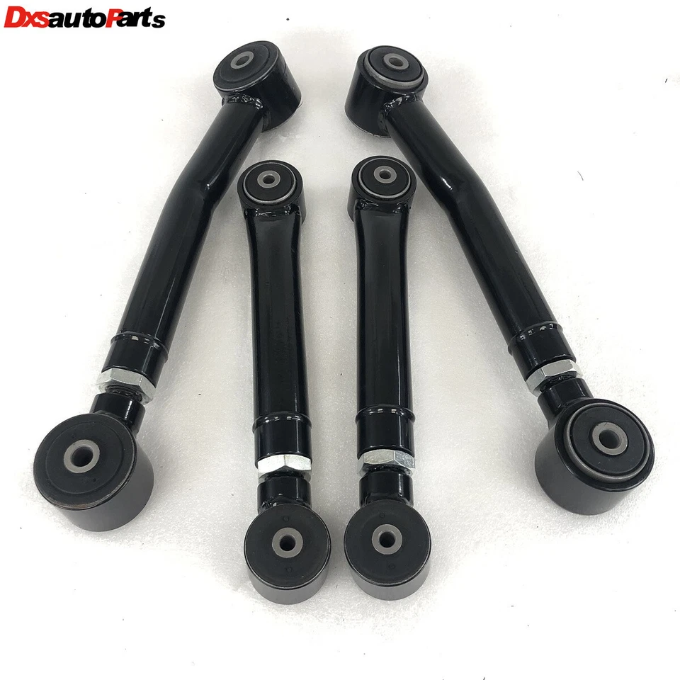 4 PCS Set 93-98 Grand Cherokee 98-06 Wrangler Lower +Rear Upper Control Arm - Image 2 of 4