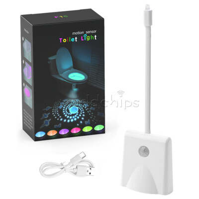 RGB full Color Motion Sensor Smart Night Light LED Lamp For Toilet Bowl Bathroom