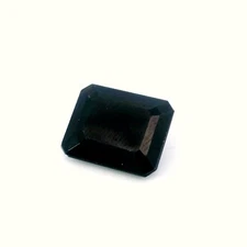 4.43ct Loose Emerald Cut Genuine Black Onyx 12 x 9.5mm