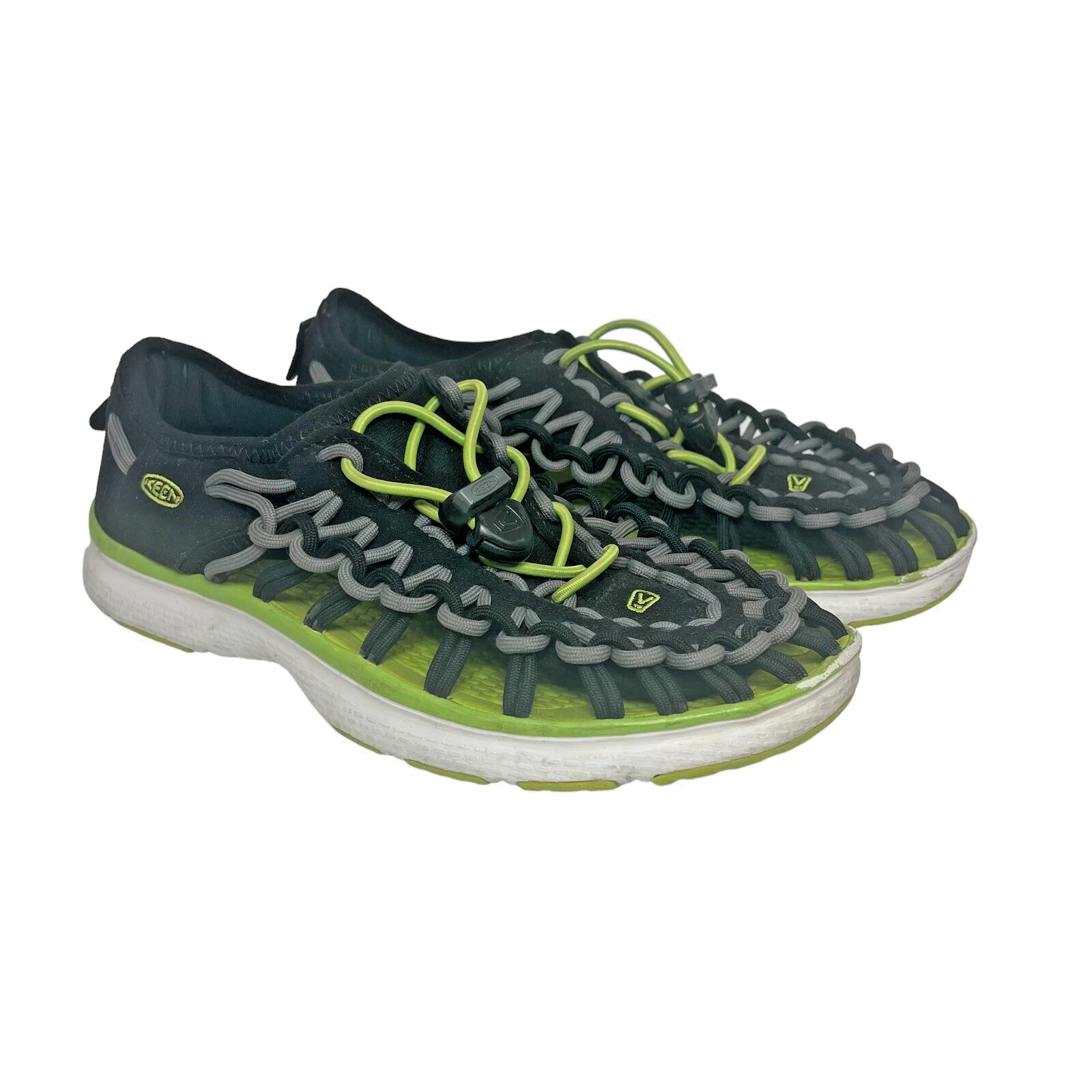 Keen Uneek O2 Sandali Acqua con Corde Sneakers Impermeabili Nero Verde Giovani Ragazzi 3