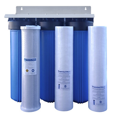 3 stage whole house water filter system