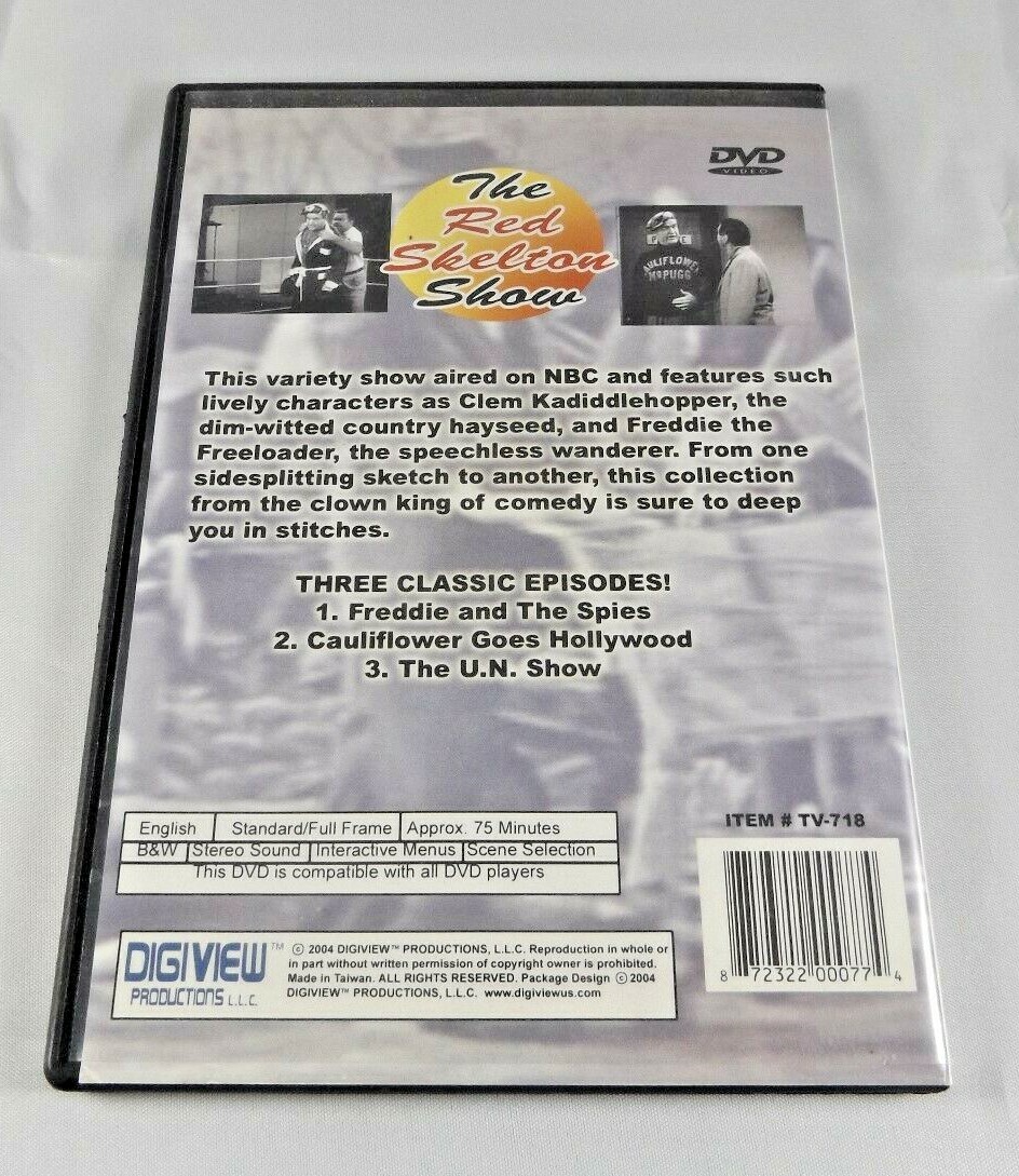The Red Skelton Show DVD 3 Classic Episodes Digiview