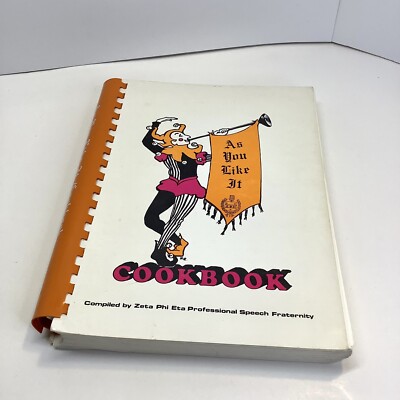 Vtg As You Like It Cookbook Zeta Phi Beta Prof Speech Fraternity Oklahoma Univ.