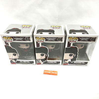 BabyMetal Funko Pop Rocks RARE Su-Metal, Yuimetal & Moametal 3PC