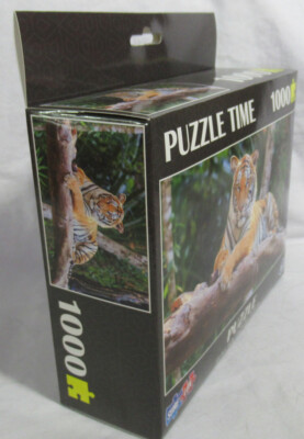 Sure Lox 1000 Piece Puzzle Time BENGAL TIGER Cat size 27