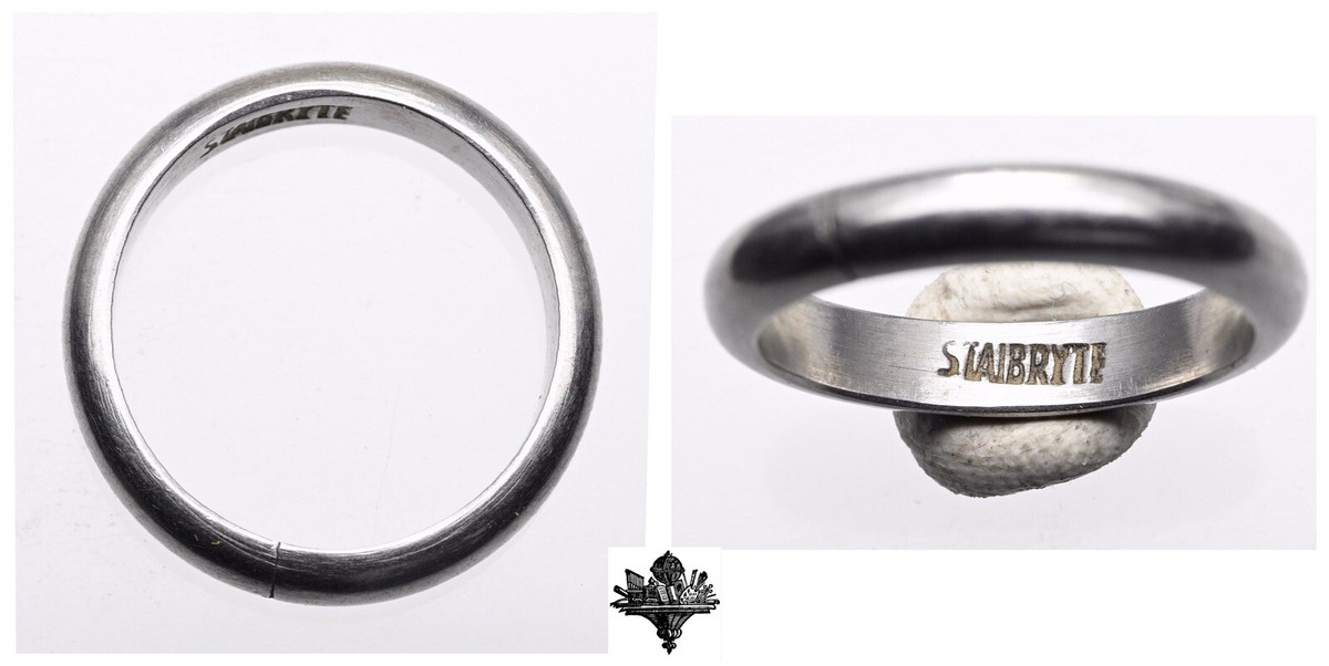 Anello oro alla patria Fede in acciaio ferro Staibryte Ventennio