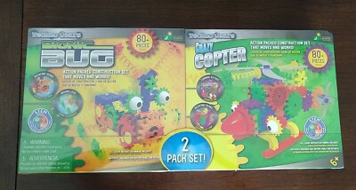 Techno Gears (2 Pack Set) - Bionic Bug and Crazy Copter STEM Products Brand New!