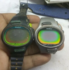 LOT 2pc USED TIMEX RUSH VO2 WATCH 50 SPLIT FOR PARTS & REPAIR & WATCHMAKERS##