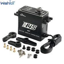 Waterproof 45KG Servo Metal Gear High Torque Steering Servo for 1/10 RC Crawler