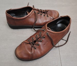 ecco women's soft ii lace-up trainers