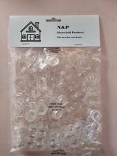 100 Clear, Extra Strong Gutter Hooks/Clips for Christmas, Xmas & String Lights