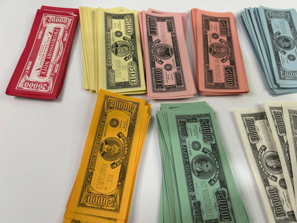 VTG 1960 The Game of Life - Replacement Pieces - Money, Insurance, Stocks, Cards - Image 3 of 4