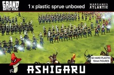 Wargames Atlantic 10mm Ashigaru Grand Battle 1 x  Plastic Sprue Unboxed 