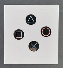 RETRO PS5 Controller Classic Buttons Personalized Custom (Stickers ONLY)