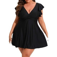 Smismivo Plus Size Swimsuit for Women Tummy Control One Piece Bathing Suit...