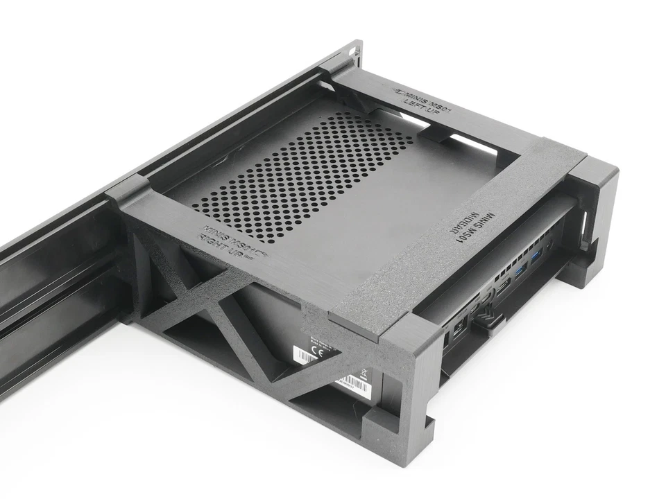 Rack mount for 1-2 miniSforum MS-01 - Add 2.nd device - fan kit - color option - Image 4 of 4