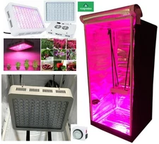 1200W LED Reflective Hydroponics Grow Box Tent Room 31"x31"x71" Mylar KIT