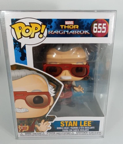 Funko Pop! Marvel #655 Stan Lee in Thor Ragnarok Outfit in Protective Case