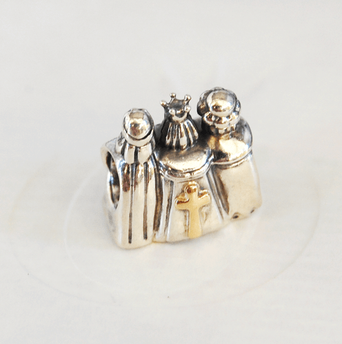 Genuine Pandora two-tone Charm "Three Kings" - 791233 - retired - Picture 2 of 3