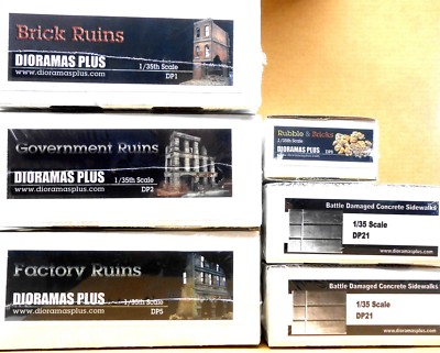 Dioramas Plus 3 Kit 1/35 Diorama Lot Special This Week!