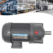750W 28mm Electric Gear Motor 1:30 Speed Reduction Variable Horizontal 3-Phase