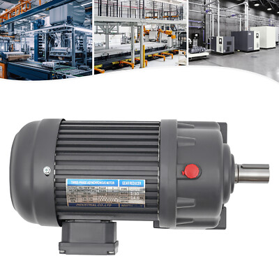 750W 28mm Electric Gear Motor 1:30 Speed Reduction Variable Horizontal 3-Phase