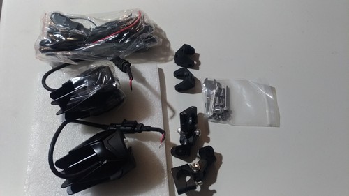 KIT 2 FARETTI LED PER MOTO ENDURO STRADALI O QUAD 12V CON CABLAGGIO - Foto 2 di 4