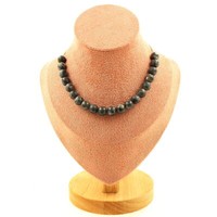 Mineralien Und Edelsteine. Halskette Mit 20 Labradorit Perlen 8 Mm. Kette Aus A